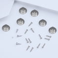 thumbnail image 1 of unbranded 2 Sets Tuning Keys Pegs Guitar Tuners Silver ABS Tuner Conversion For Wood Folk Guitar Machine Heads, 1 of 5