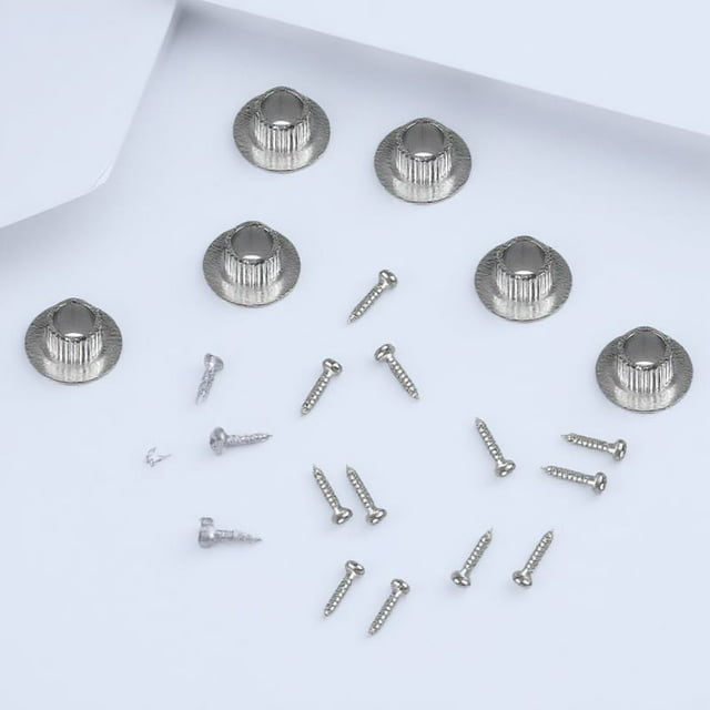 unbranded 2 Sets Tuning Keys Pegs Guitar Tuners Silver ABS Tuner Conversion For Wood Folk Guitar Machine Heads