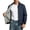 Navy, variant on Wind Breaker Jacket Jerdar Baseball Collar Jacket for Men Solid Color Casual Zip-Up Stand Collar Coat Windproof Baseball Jacket for Spring and Autu