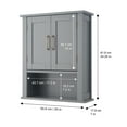 thumbnail image 3 of Teamson Home Mercer Two-Door Removable Wall Cabinet, 3 of 9