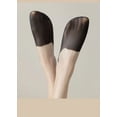 thumbnail image 5 of 5 par/lote calcetines cortos de verano para mujer ultrafinos invisibles de corte bajo de silicona antideslizante malla No Show calcetines náuticos sólidos de seda helada, 5 of 5