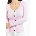 thumbnail image 4 of Sueter acanalado Con botones Roman Fashion Juvenil 3157 Rosa, 4 of 5