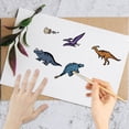 thumbnail image 4 of Sellos transparentes de dinosaurios: huesos, huellas de patas, huevos de dinosaurio. Sellos de silicona transparentes reutilizables de estilo retro., 4 of 9