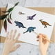 thumbnail image 4 of Sellos transparentes de dinosaurios: huesos, huellas de patas, huevos de dinosaurio. Sellos de silicona transparentes reutilizables de estilo retro., 4 of 9