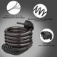 thumbnail image 4 of Cadenas de candado para bicicleta, combinación de 5 dígitos, cadenas de candado para bicicleta antirrobo para exteriores con soporte para bicicleta, candado de cable para bicicleta de 12 mm para bici TUNC Sencillez, 4 of 5