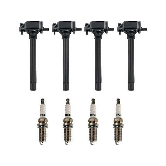 Ignition Coil and Spark Plug Kit 8 Piece - Compatible with 2015 - 2017 Chrysler 200 2.4L 4-Cylinder 2016