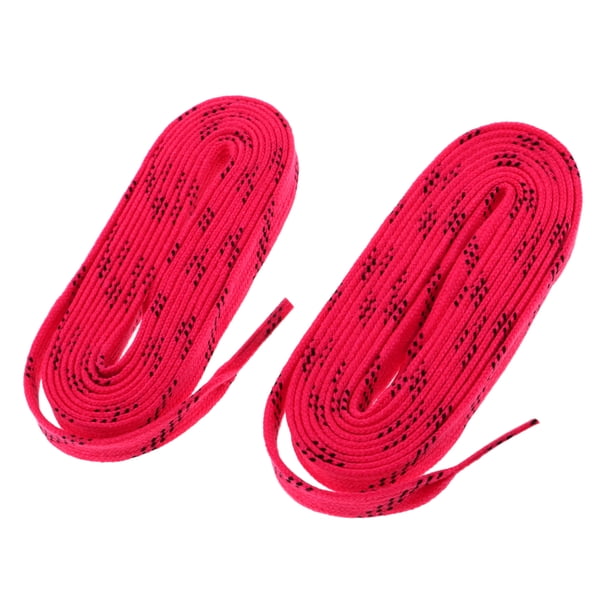 1 par premium deportes patines de hockey sobre hielo cordones de zapatos cordón de 96 pulgadas, rosa Sunnimix Patines cordones de los zapatos