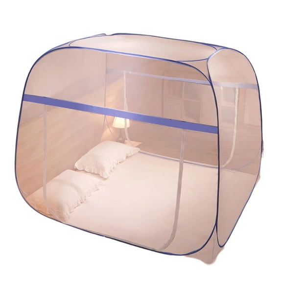 Tizuqe Home Use PopUp Mosquitoes Net Tent Easy Setups Double Door Design Full Bottom Protection for Bedroom and Nursery