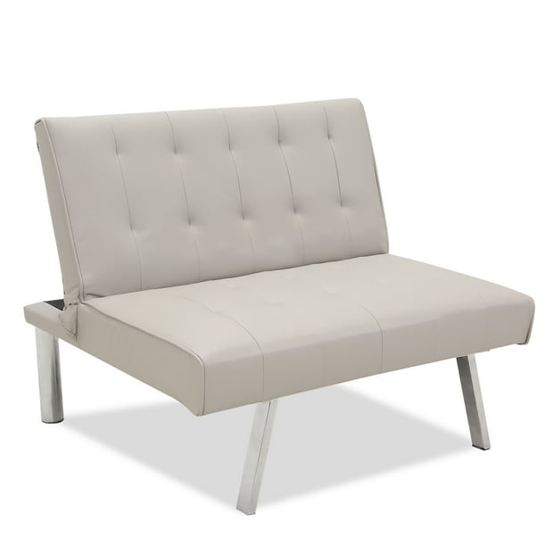 Andoer Pu Leather Convertible Folding Sofa Chair Single Futon Sofa Couch Walmart Com Walmart Com