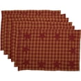 thumbnail image 7 of VHC Brands Appliqued Star Rectangle Placemats, Burgundy, 12x18, Set of 6, 7 of 7