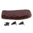 thumbnail image 3 of Universal Brat Diamond Flat Cafe Racer Asiento Vintage Motocicleta ATV Sillín Marrón Cola Asiento Brat Flat Vintage, 3 of 5