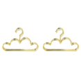 thumbnail image 1 of 20Pcs Hangers Non Slip Metal Toddlers Clothes Hanger Golden Kids Cloud Shape Coat Hanger Clothing Storage Organizer Rack, 1 of 5