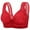 Red, variant on Juslio Push Up Bra Athletic Lace Comfortable Solid Push Up Bras for Women