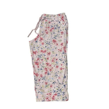 Carole Hochman Womens Printed Capri Pants, 1-Piece Size Medium Color Baby Pink