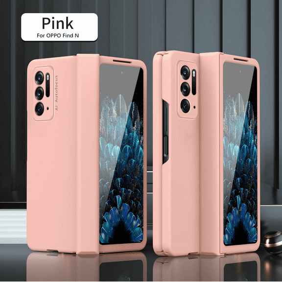 Case For Oppo Find N 5G 360° Full Hinge Shockproof Case Cover With Tempered Glass
