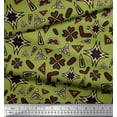 thumbnail image 3 of Soimoi Poly Georgette Fabric Flower Artistic Printed Fabric 1 Yard 52 Inch Wide, 3 of 3