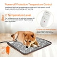thumbnail image 6 of 1Pc 17.7x17.7in Pet Heating Pad, Indoor Waterproof Electric Heating Pad for Dogs Cats, Grey, 6 of 10