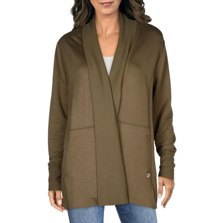 Calvin Klein Womens Knit Flyaway Cardigan Sweater