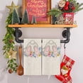 thumbnail image 2 of Easter Kitchen Dish Towel Striped Rabbit Print Household Kitchen Towel, 2 of 3