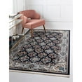 thumbnail image 2 of Unique Loom Narenj Textured Repeat Design Rug 8' x 10' Rectangle Navy Blue/Tan, 2 of 2