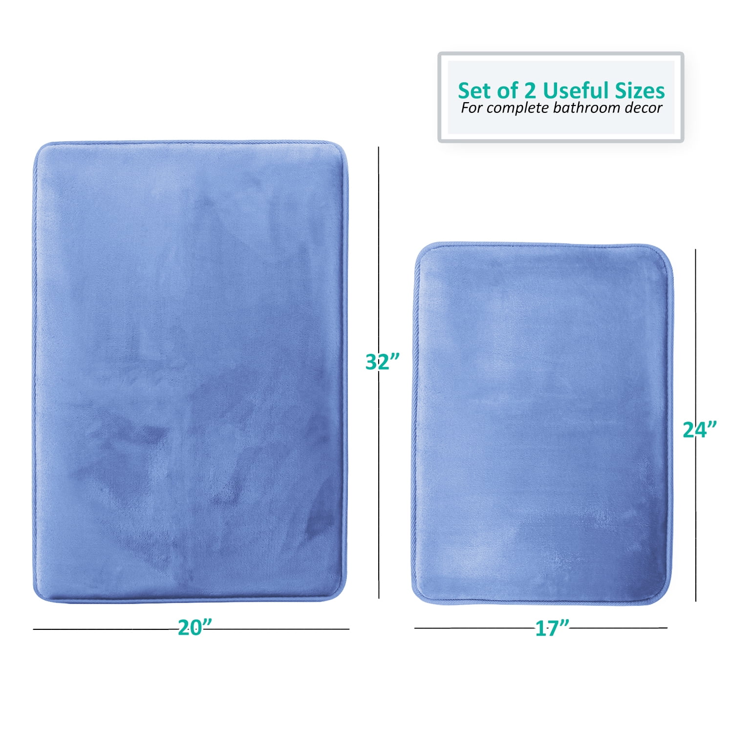 40x30cm Home Plush Nonslip Soft Heart Mat Flannel Carpet Bath Rug Memory Foam 
