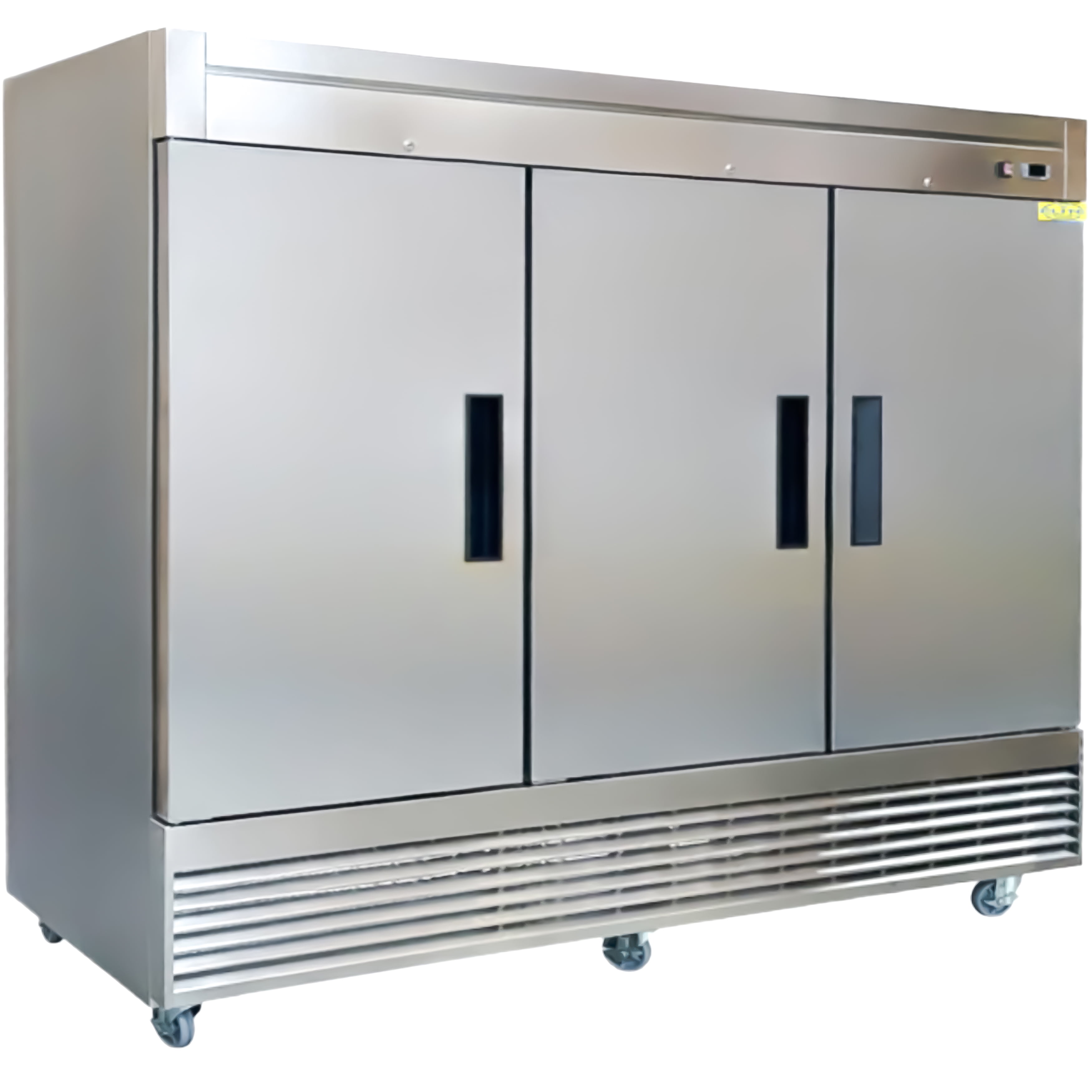 81 in. Commercial Upright Reach-In 3 Door Refrigerator in Stainless Steel 64.8 Cu. Ft. NSF ETL
