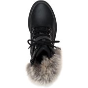 Sun + Stone Womens orenlap Faux Leather Pull On Ankle Boots