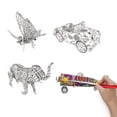 thumbnail image 1 of Coloring Puzzle Set 3D Funny Creative DIY Puzzle Painting Kit Puzzle Model Kit, 1 of 10