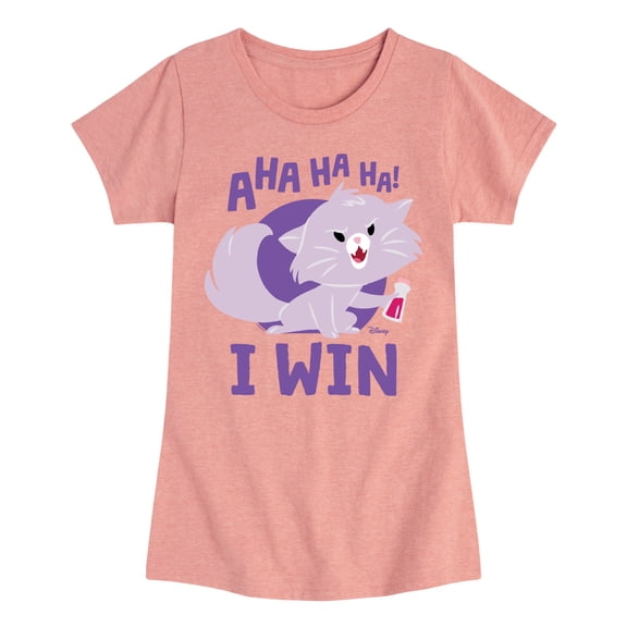 Disney Classics - Cats & Dogs - Yzma Cat I Win - Toddler And Youth Girls Short Sleeve Graphic T-Shirt