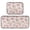 Flowers and Butterflies Illustration, variant on 2-Piece Kitchen Mat Set Non Slip Washable Floor Mats Decorative Rugs for Kitchen Sink Laundry Delicate Pastel Flowers Pattern