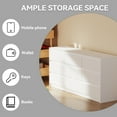 thumbnail image 3 of Modern 9 Drawer Wood Dresser for Bedroom, Large Floor Storage Drawer Cabinet Lateral Chest of Drawers Handle Free Organizer for Closet Living Room (White, 9 Drawer), 3 of 8