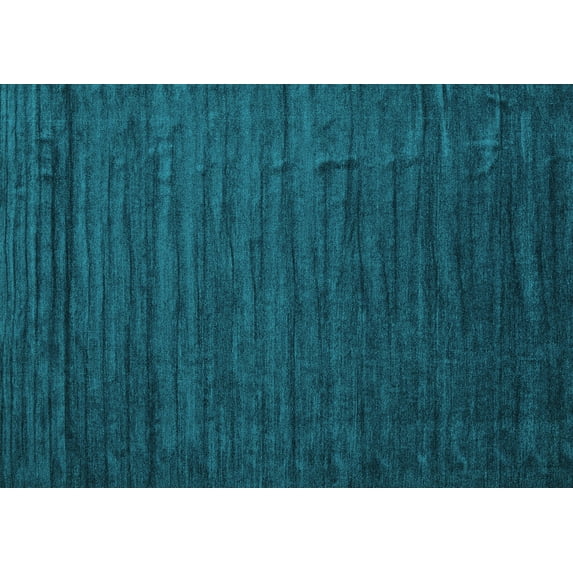 Ahgly Company Indoor Rectangle Abstract Turquoise Blue Contemporary Area Rugs, 7' x 10'