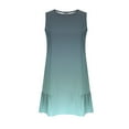 thumbnail image 5 of Xixinqiwan No Boundaries Women Dresses Clearance under $5,Women's Summer Dresses Beach Casual Sleeveless U-Neck Gradient Tank Sundress Loose Flowy Mini Dresses, 5 of 7