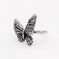 thumbnail image 2 of HIJONES Women's Butterfly Ring Stainless Steel Retro Vintage Personality Hip Hop Band Jewelry Size 11, 2 of 5
