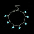 thumbnail image 3 of EGNMCR Blue Night Light Star Beach Wind And Plated Chain Luminous anklets, 3 of 6