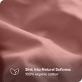 thumbnail image 3 of Bare Home Organic Cotton Duvet Cover Set, 300 Thread Count, Percale Weave, King/Cal King, Dusty Rose, 3 of 5