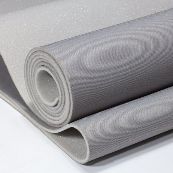 Hiksuky Auto Headliner Fabric 39" L × 60" W with Foam Backing - Mesh Type with - Tube Packaging - Gray Interior Replacement Material for Car/Truck/SUV/RV Roof - Home Repair/DIY Headliner Material