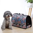 thumbnail image 3 of Pet Carrier Foldable Breathable Alpaca Pattern Pet Travel Carrier for Cats Dogs, 3 of 8