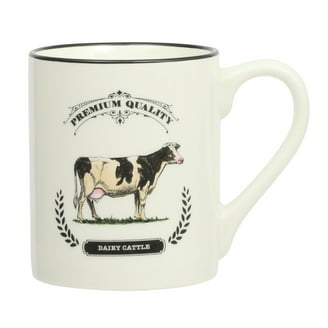 4 pack) Mainstays Farm Cow Sculpted Stoneware Mug, 19.27 Ounces, White -  Walmart.com