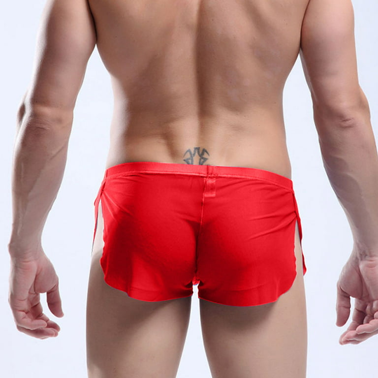 Meitianfacai Shorts Men Gifts for Boyfriend Men's Fitness Pants Three-point  Pants Sports Shorts Quick-drying Pants Red 