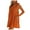 Orange, variant on Women's Summer Dresses Sleeveless Round Neck Solid Loose Short Flowy Pleated Mini Babydoll Dress
