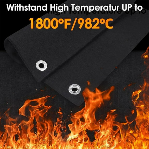 Welding Blanket Fireproof Opening Shape Heat Welding Protector Pad Retardant Fabric Heat Shield Mat For Soldering Copper Pipe