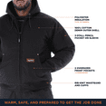 thumbnail image 4 of RefrigiWear ComfortGuard Service Jacket - Insulated Denim Hooded Work Jacket for Cold Weather, 4 of 7