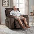thumbnail image 7 of Bonzy Home Large Power Lift Recliner Chair with Massage and Heat for Elderly Big and Tall People, Overstuffed Wide Recliners with 2 Cup Holders, Side Pocket and USB Port, Brown, 7 of 7