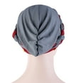 thumbnail image 5 of Cheers.US African Women Turban Cap Beaded Headscarf Beanie Twisted Braid Wrap Hat Faux Pearl Headwrap, 5 of 5