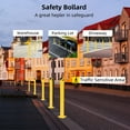 thumbnail image 5 of Towallmark Safety Bollard 2/4/6 Packs, 36/42/48 Inch Height Steel Bollard Post for Parking Lot, 4.5 Inch Diameter Pipe, Yellow Safety Bollard Post with 16 Anchor Bolts, 5 of 7