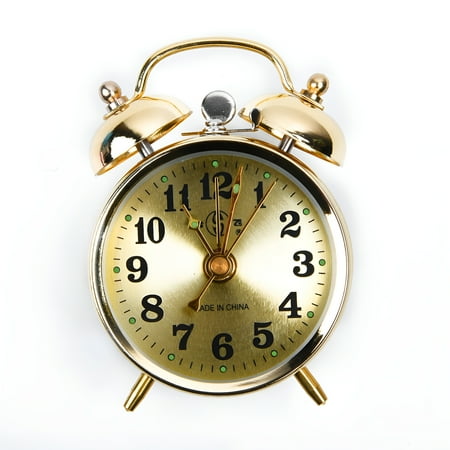 DESIGNICE 2026 New Horseshoe Mechanical Gold Alarm Clock Manual Wind Up Vintage Metal Clock Cute for Bedroom,Desk,Office,Bedside