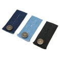 thumbnail image 1 of Rallonges de Taille pour Pantalons, Rallonge de Taille en Coton Facile à Utiliser Bouton Métal Robuste 3 Pcs pour Vêtements, 1 of 8