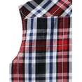 thumbnail image 4 of Ma Croix Mens Plaid Sleeveless Button Shirt Flannel Pattern, 4 of 5