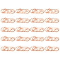 thumbnail image 1 of 20 Pcs Practical Memo Clip Creative Paper Holders Clips Rose Golden Paper Clip, 1 of 5